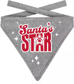 Plenty Gifts Kerst Bandana Glitter Zilver