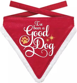 Plenty Gifts Kerst Bandana - Honden Bandana - Good Dog - 18.5 x 22.5 cm