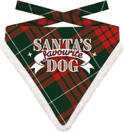 Plenty Gifts Kerst Bandana - Honden Bandana - Rood/Groen - 22 x 25 cm