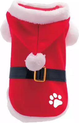 Plenty Gifts Kerst Hondenjas - Kerstman Poot - Rood - S