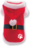 Plenty Gifts Kerst Hondenjas - Kerstman Poot - Rood - S
