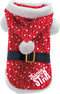 Plenty Gifts Kerst Jas - Hondenjas - Santa's Star - Rood - S