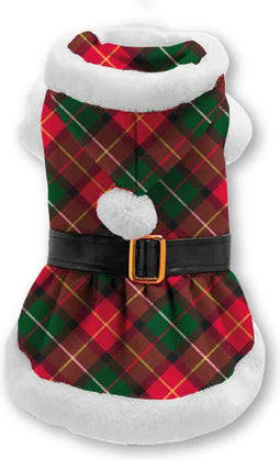 Plenty Gifts Kerst Jurk - Ruit - Rood/Groen - S