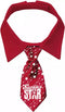 Plenty Gifts Kerst Stropdas - Hondenstropdas - Santa Star - Ster - L