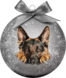 Plenty Gifts Kerstbal Frost Duitse Herder 10CM