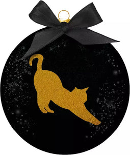 Plenty Gifts Kerstbal Frost Kat Silhouet 10CM