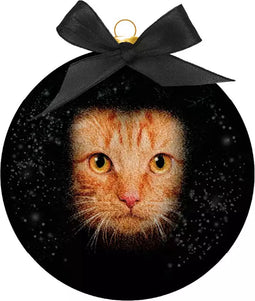 Plenty Gifts Kerstbal Frost Rode Kat Ogen 10CM