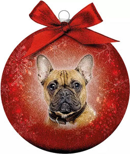 Plenty Gifts Kerstbal Frosted Franse Bull 10CM