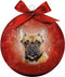 Plenty Gifts Kerstbal Frosted Franse Bull 10CM