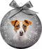 Plenty Gifts Kerstbal Frosted Jack Russel 10CM