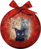 Plenty Gifts Kerstbal Frosted Katten 10CM