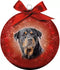 Plenty Gifts Kerstbal Frosted Rottweiler 10CM