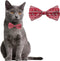 Plenty Gifts Vlinderstrik Kat Hert Rood 10X5CM