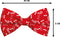 Plenty Gifts Vlinderstrik Kat Hert Rood 10X5CM