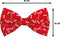 Plenty Gifts Vlinderstrik Rood 18X10CM
