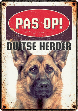 Plenty gifts waakbord blik duitse herder - Default Title