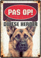 Plenty gifts waakbord blik duitse herder - Default Title