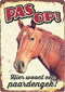 Plenty gifts waakbord blik paard