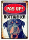 Plenty gifts waakbord blik rottweiler - Default Title