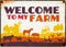 Plenty gifts waakbord blik welcome to my farm