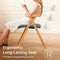 SoBuy FST98-SG - Opvouwbare Eetkamerstoel - Ergonomisch ontwerp - Donkergrijs