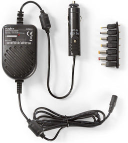 Nedis Universele AC-Stroomadapter - 36 W - 0 - 12 V DC - 1.20 m - 5.0 A - 7 plug(s) - Zwart