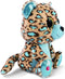 Nici Luipaard/jaguar Lassi - pluche knuffel - beige/blauw - 25 cm