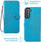 iMoshion Hoesje Geschikt voor Samsung Galaxy S21 Hoesje Met Pasjeshouder - iMoshion Mandala Bookcase - Turquoise