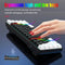 HXSJ V900 - Bedrade Gaming Toetsenbord - Mechanisch - RGB - Blue Switch - 61 Keys - Zwart wit