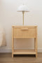 Astigarraga Aura - Nachtkastje - 1 lade + open vak - 40x25x50cm - Bruin