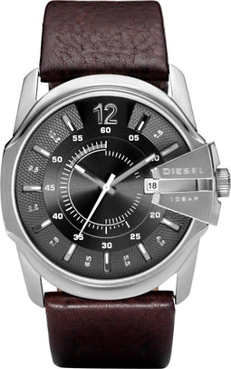 Diesel Master Chief DZ1206 - Herenhorloge 45 mm - Waterdicht 5 ATM - Zilverkleurig