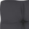 vidaXL - Palletkussen - 70x70x12 - cm - stof - antracietkleurig