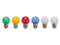 HQ-Power Set met 6 energiezuinige LED-lampen met 0,6 W vermogen, veelkleurige lampen voor diverse toepassingen in huis, kantoor of winkel, ideaal voor decoratieve of feestverlichting, 6 stuks