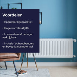 Plieger Compact Paneelradiator Type 11 - Wit - 50 x 100 cm