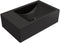 Plieger Houston fontein rechts zonder kraangat 37x23cm mat zwart