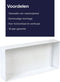 Plieger Inbox inbouwnis 60x30cm waterproof wit