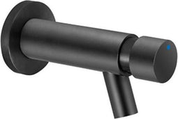 Plieger Napoli toiletkraan wandmodel zelfsluitend 1/2 looptijd 15 sec. mat zwart 80000B