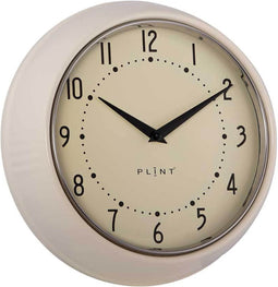 PLINT A/S - Retro wandklok - Creme - Quartz uurwerk
