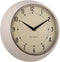 PLINT A/S - Retro wandklok - Creme - Quartz uurwerk