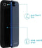 iMoshion Hoesje Geschikt voor iPhone SE (2022) / SE (2020) / 8 / 7 Hoesje Met Pasjeshouder - iMoshion Backcover met pashouder - Donkerblauw