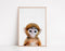 Dieren kinderkamer posters - 6 Posters - A4 21x30 cm - Stevig papier - Safari (6 stuks)