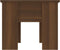 vidaXL - Salontafel - 79x49x41 - cm - bewerkt - hout - bruin - eikenkleur