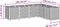 vidaXL - Plantenbak - 160x120x53 - cm - polypropeen - wit