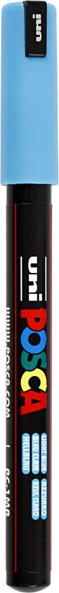 Verfstift posca pc1mr ef lichtblauw