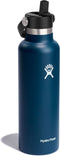 Hydro Flask Standard Mouth Flex Straw Cap - Drinkfles 621 ml - TempShield isolatie - Indigo