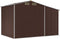 vidaXL - Tuinschuur - 277x192,5x179 - cm - gegalvaniseerd - staal - bruin
