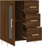 vidaXL - Dressoir - 69,5x34x90 - cm - bewerkt - hout - bruin - eikenkleur
