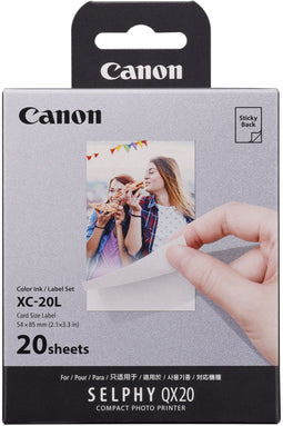 Canon XC-20L - Fotopapier - Verf-sublimatie 5.4x8.5 cm (20 stuks)