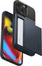 Spigen Slim Armor CS - Back Cover - Valbescherming met opbergvak - Grijs
