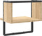 vidaXL - Wandschap - met - stang - 30x25x30 - cm - sonoma - eikenkleurig